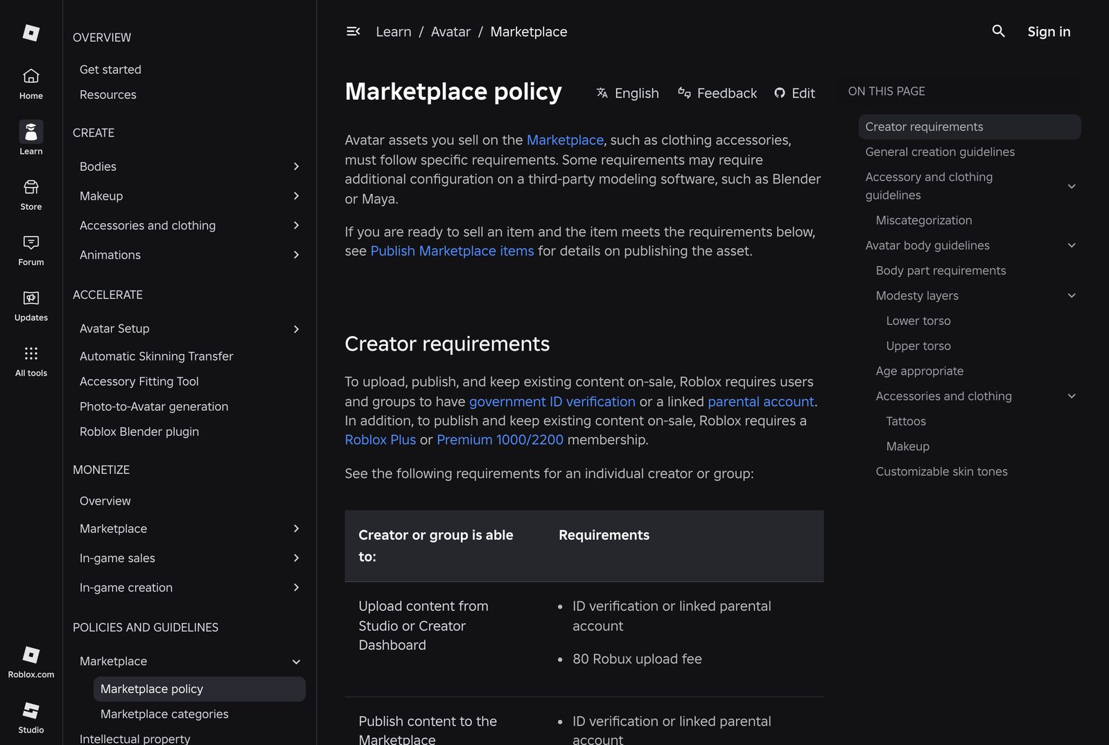 Roblox creator requirements: ID verification, upload fee and Premium membership